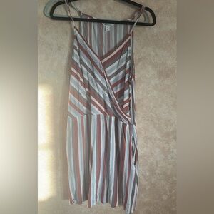Chic Striped Sleeveless Dress